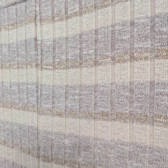 Cato Long Sleeve Striped Neutral Top Dolman Sleeve 22/24W Sweater Beige Gray - Picture 10 of 10